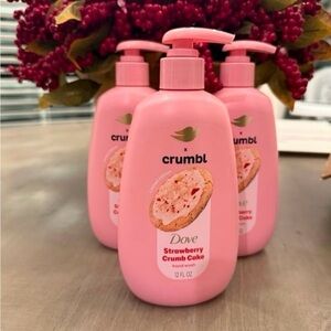 Bundle of Dove Crumbl Moisturizing Liquid Hand Wash Strawberry Cookie, 12 oz LIM
